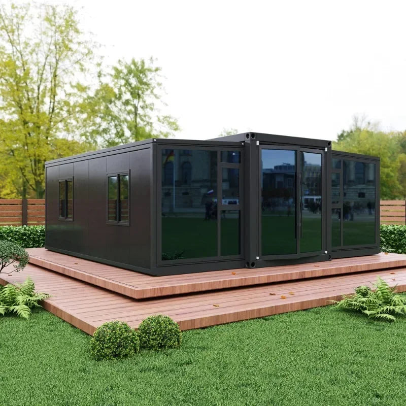 Prefabricated Container House Tiny Home 2 3 Bedrooms Steel Cabin Prefab House 20ft 40ft Portable Modular Mobile Garden Rooms