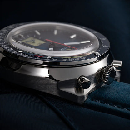 RED STAR Bull Head Chronograph Men Super Luminous 1963 ST1901 Movement 3D Bubble Mirror Pilot Mechanical Wrist Watches