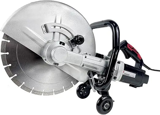 14 Inches Concrete Saw Electric Powered 3000W Cut-Off Saw, 110V 4.8 Cut Depth and Electric Grinder With Diamond Blade