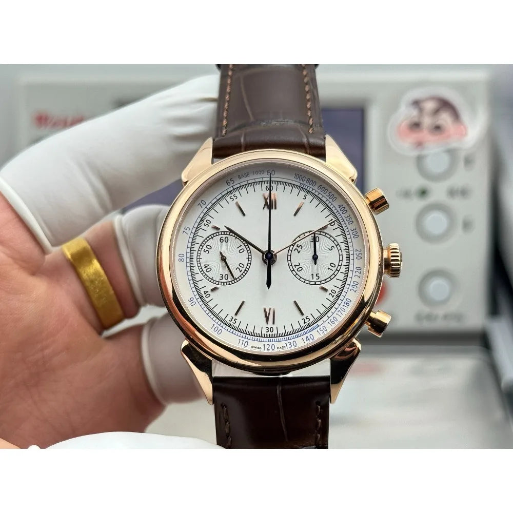 New Top Brand Reissue Watch with Versatile Case and Moon Phase Design for Men