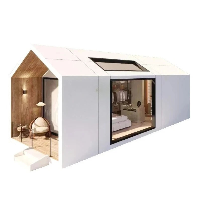 Customized Modern Modular Prefab Container House Factory Supplied Prefabricated Home Office Commercial Space Capsule House