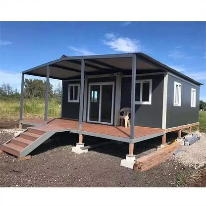 40ft Expandable Foldable House Luxury Prefab Home Modular Container Villa Resort Hotel Family Vacation Bathroom Kitchen Balcony