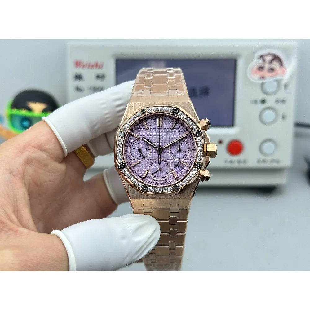 New A+ Top-Tier Reissue Watch Rose Gold Chronograph Men's Watch