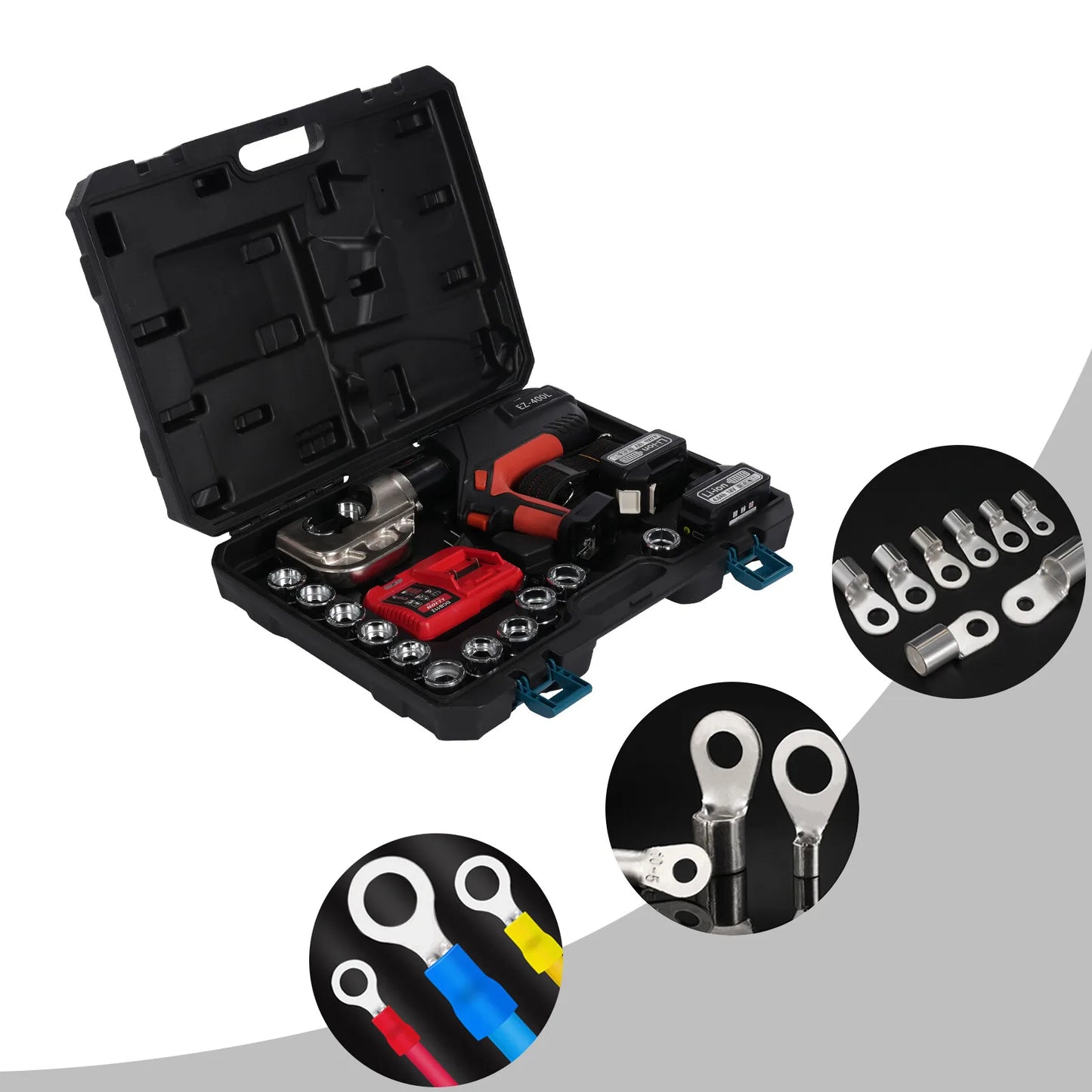 Rechargeable Electric Hydraulic Plier for Cable Crimping 18V Tool with 16-400mm2 Capacity