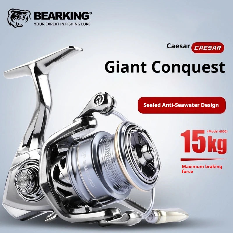 2024 New Kaiser Saltwater Spinning Reel, Anti-Corrosion 5+1 Stainless Steel Bearings, Lure / Rock / Boat Sea Fishing Reel