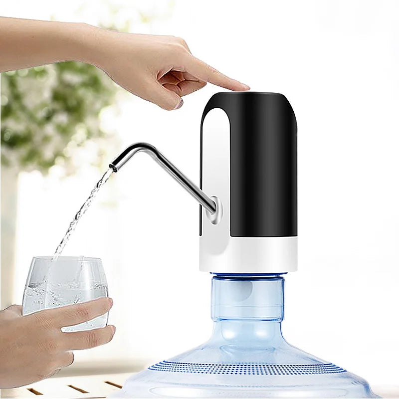 Drinking Fountain Water Bottle Pump Home Garden Automatic Switch One Click Kitchen Dining Room Mini Electric USB Charging Carboy