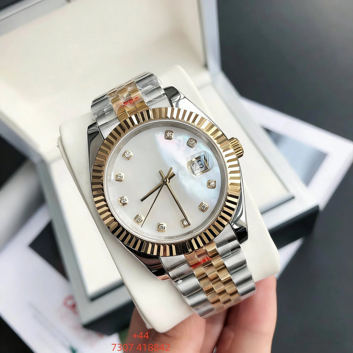 Customized luxury men's watch, 41mm, sapphire crystal, 316L stainless steel strap, 8215fully automatic mechanical movement