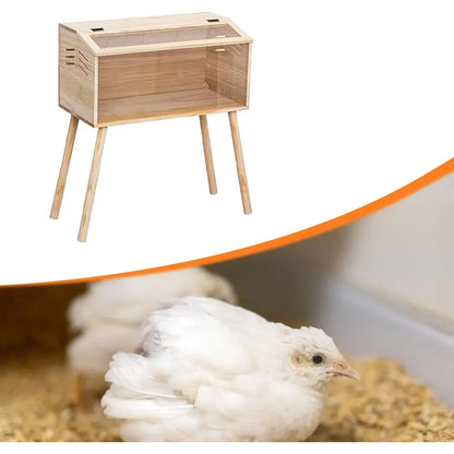 Chicken Brooder Box Small Chicken Coop Clear Acrylic Panels Breeding Box House for Quails Hamsters Birds Ducks Pet Supplies, 60