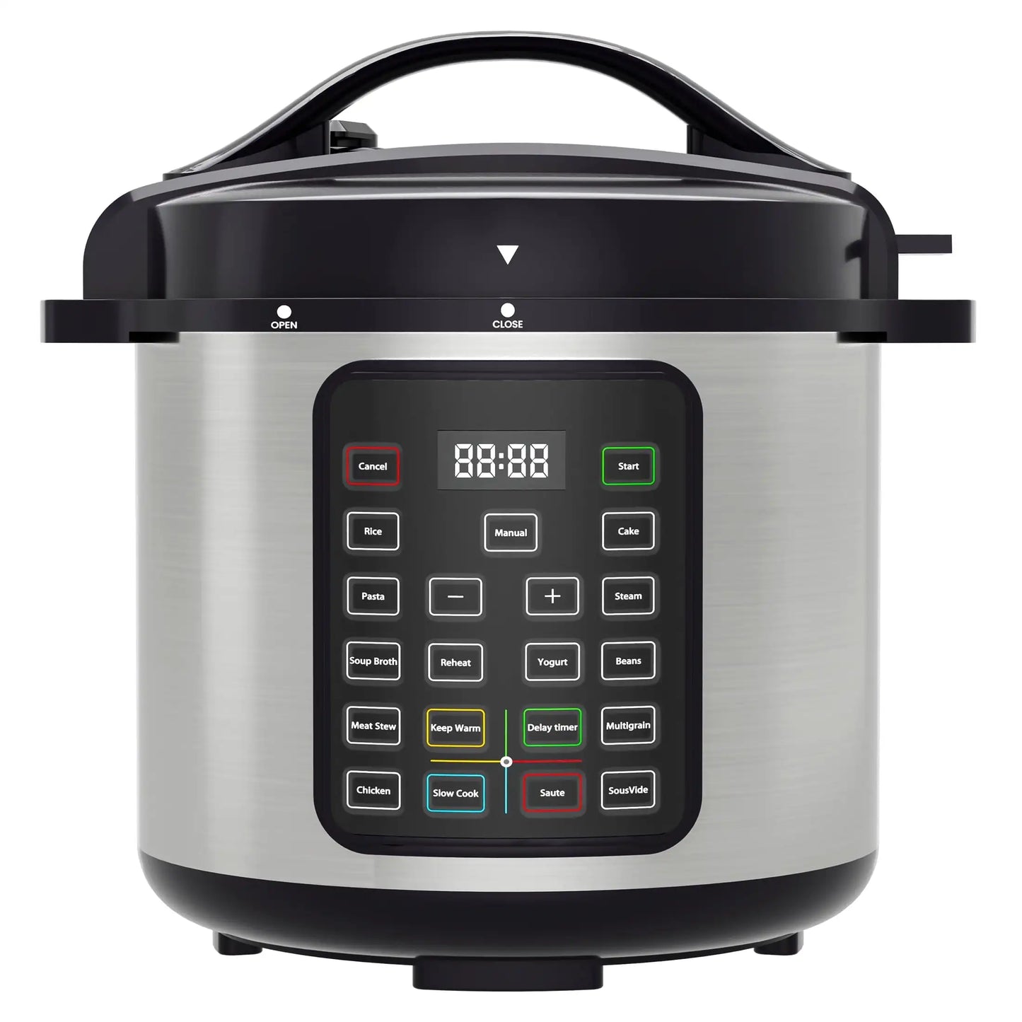 Instant Cooker 8 Quart 7-in-1 Electric Pressure Cooker Multi-Function Features & Stainless Steel Pot
