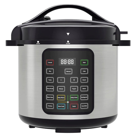 Instant Cooker 8 Quart 7-in-1 Electric Pressure Cooker Multi-Function Features & Stainless Steel Pot