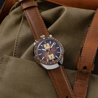 RED STAR Bull Head Chronograph Men Super Luminous 1963 ST1901 Movement 3D Bubble Mirror Pilot Mechanical Wrist Watches