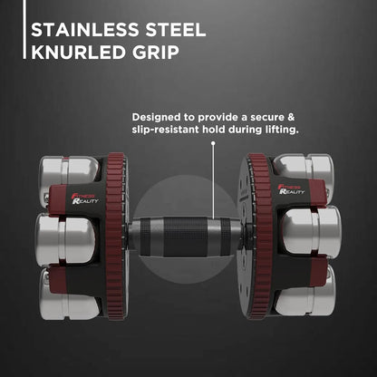 Adjustable Dumbbells Set 10-45 lbs with Kettlebell Option, 3 lb Increments for Home Fitness