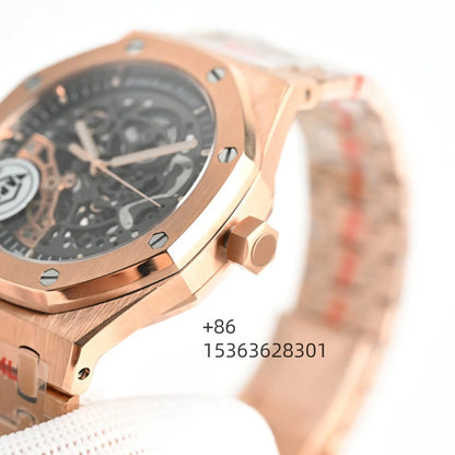 Customized APS Factory Double Cycloid Hollow Out 41mm 15407 Watch 904L Luxurious Waterproof Mechanical Man Watch