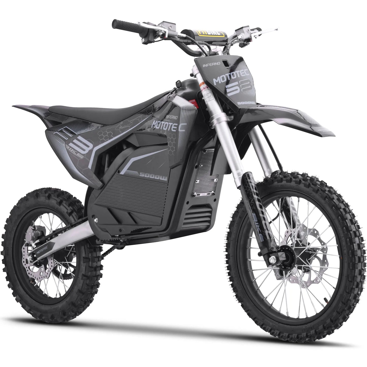 KOOZ HP117E 72V 5000W Pro Electric Dirt Bike for Adults,3 Speed Modes Electric Motorcycle Up to 50 MPH & 40 Miles Long-Range