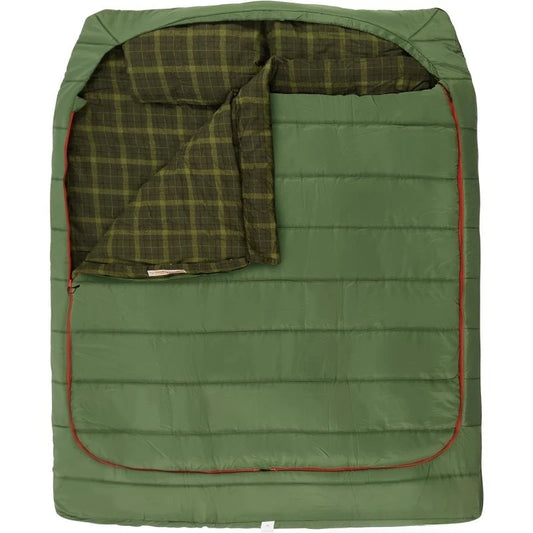 0 Degree and 40 Degree Flannel Two Person Sleeping Bag with Pillows for Adults, Couples & Family, Doublewide Double S