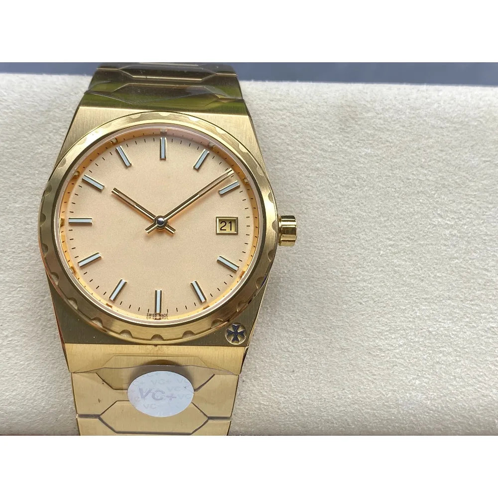 New Top Brand Reissue Watch with Versatile Case and Moon Phase Design for Men