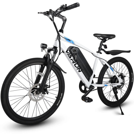 VARUN M24-1 E-Bike For Adults 250W Motor 36V 7.8Ah Battery Mountain Electric Bike 24 Inch Tires City Commuter Electric Bicycle