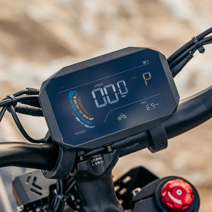 HAPPYRUN Tank Electric Dirt Bike G300 Pro Blue 3000W Motor 72V 30Ah Battery