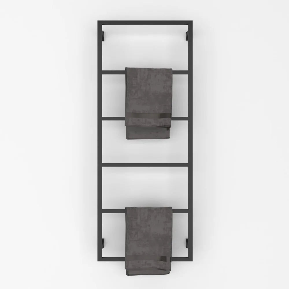 Stylish Wall-Mounted 6-Tier Towel Rack - Rustproof and Compact for Efficient Drying, Ideal for Contemporary Farmhouse Decor