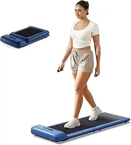 Compact Foldable Treadmill for Desk Use, Home Office Fitness Equipment, Stylish Design, No Assembly Required, Space-Saving Under
