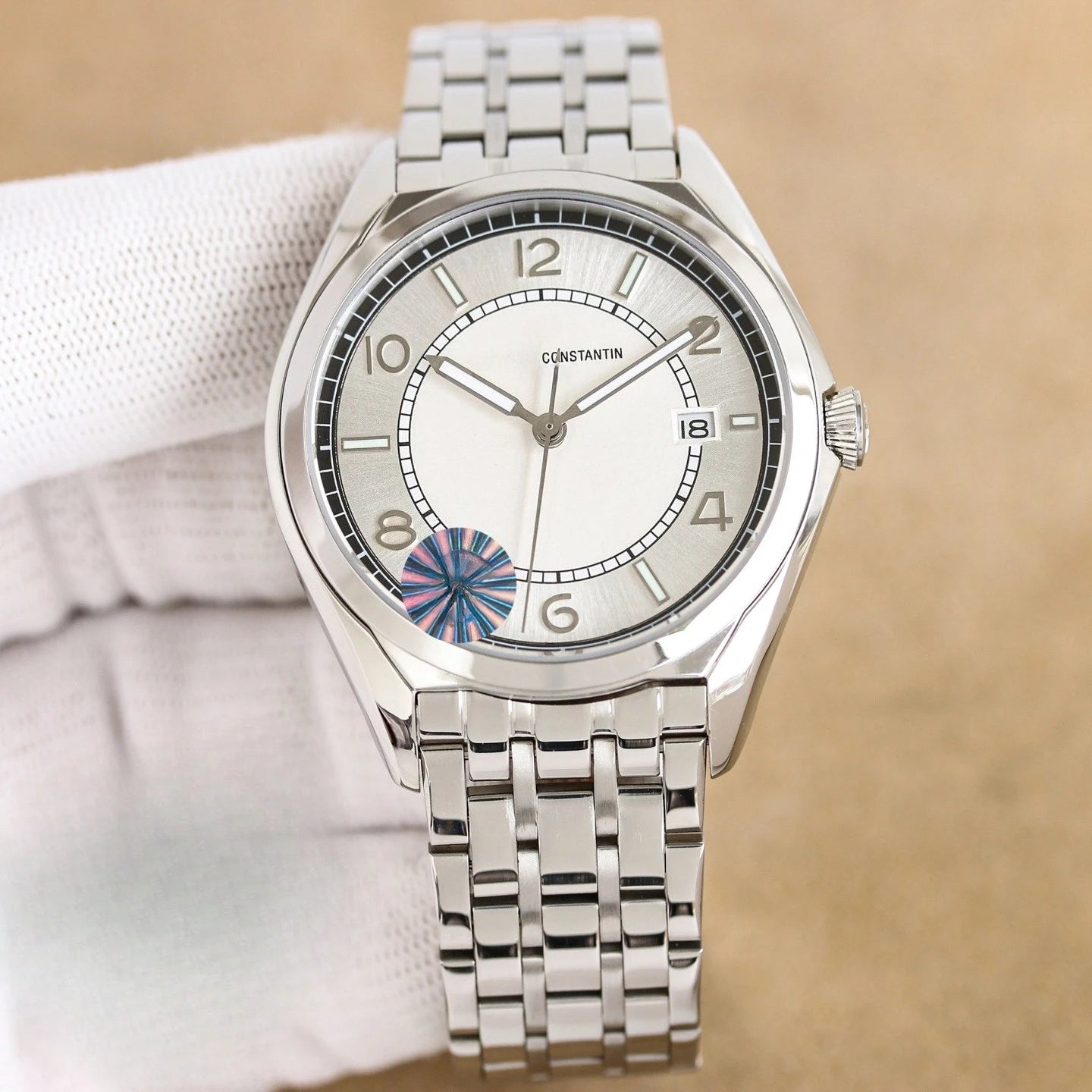 New Top Brand Reissue Watch with Versatile Case and Moon Phase Design for Men