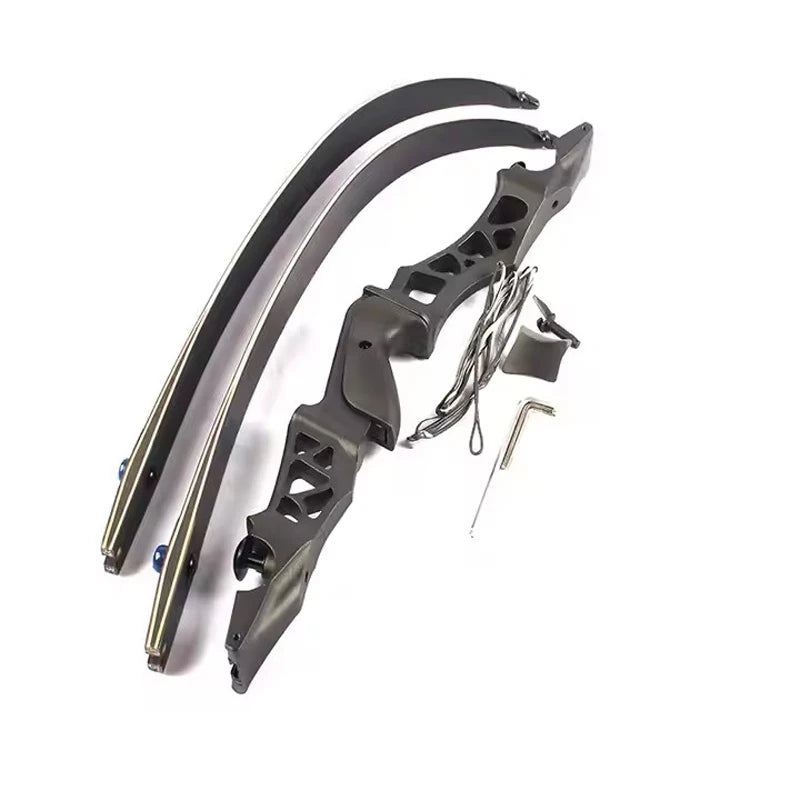 21 Inch Bow Riser F166 Carbon Arrows Alloy Material Shooting Archery Range Recurve Bow ILF Right Hand Hunting Recover Bow