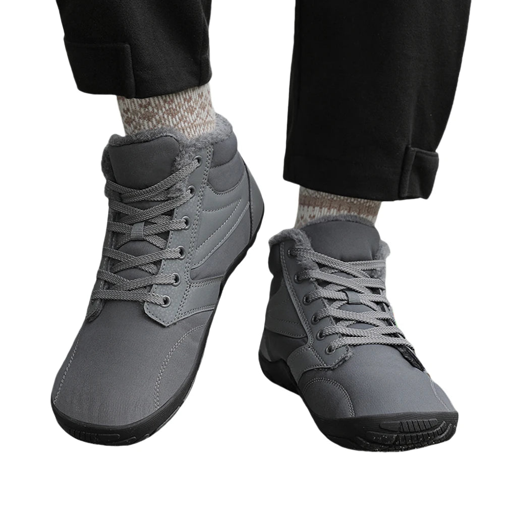 Winter Snow Boots Cold-Proof Trekking Shoes Waterproof Wide Toe Box Ankle Booties Lightweight Walking Boots for Outdoor Travel