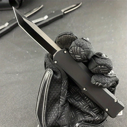 All Black A07 Pocket Folding Knife Multitool Survival Outdoor Portable Hunting Self-defense Tactical Multitool Hand Knife EDC