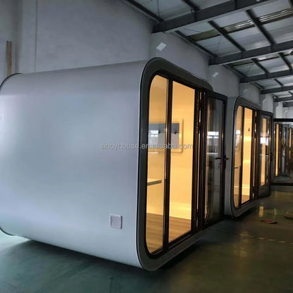 Sinoy Fast Build Mobile Tiny Houses Waterproof Prefab Office Pod Prefabricated Container House Portable Casa Living Room Apple