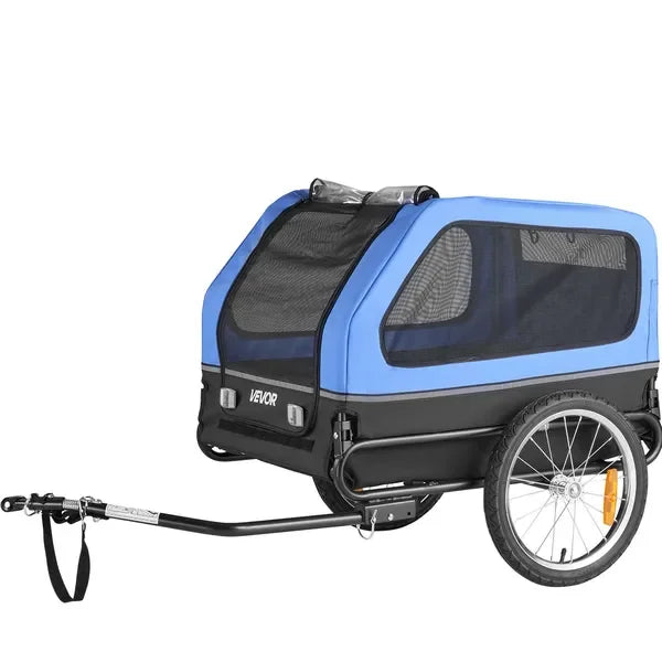 Dog Bike Trailer, Supports up to 88 lbs, Pet Cart Bicycle Carrier for Small & Large Dogs, Easy Folding Frame with Quick