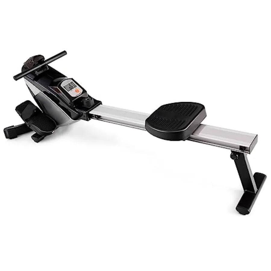 Folding Rowing MachineMagnetic Rower with Adjustable Resistance and LCD Display Exercise Cardio Fitness Equipment for Home Use