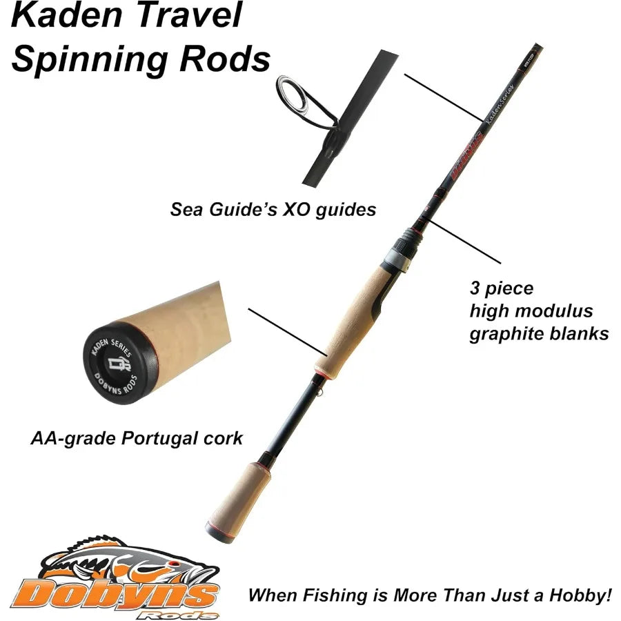Kaden Travel Series Lightweight Portable Fishing Rod for Anglers on the Go Compact Design with High Sensitivity and