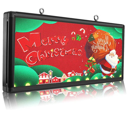 P6 1030X450mm Outdoor Full Color LED Displays Scrolling Text LED Screen USB Programmable Shop Advertising LED Matrix Sign Board