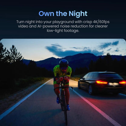 4K Action Camera with 1/1.3'' Sensor, Waterproof to 65ft, Night View & Stabilization for Sports and Adventures