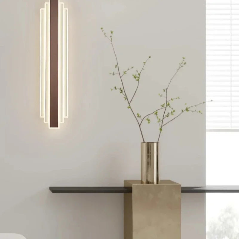 Wall Lamp Northern Europe Light Luxury High-end Long Living Room Background Wall Staircase Aisle Bedroom Bedside Wall Light