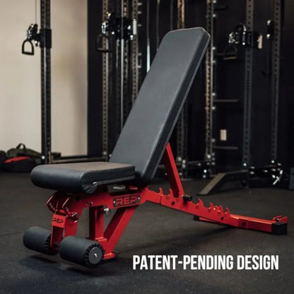 Fitness Adjustable Bench AB-3000 FID Flat Incline Decline with Durable Steel Frame and Cushioned Surface for Home Workouts
