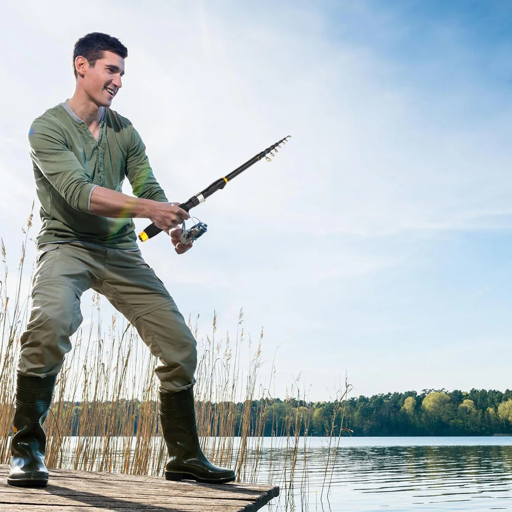 Carbon Fiber Fishing Rod Telescopic Spinning Rod Carp Fishing Rod Fishing Accessories for Carp Fishing