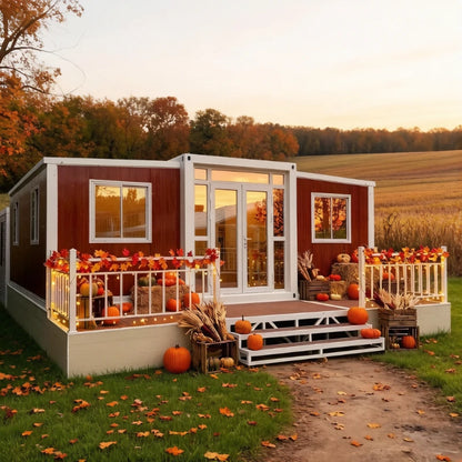 Forest Cabin Luxury Portable House Mobile Home Customized Expandable Container House Prefab Tiny House 2 3 Bedroom Garden Rooms