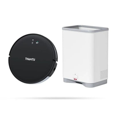 Touchless Vacuum Automatic Dustpan and Smart Robotic Vacuum Cleaner Combo