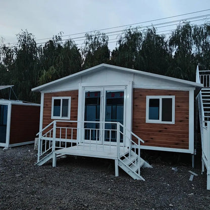 40ft Expandable Foldable House Luxury Prefab Home Modular Container Villa Resort Hotel Family Vacation Bathroom Kitchen Balcony