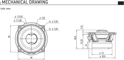 ASE165 Auditor EVO Series 6.5' 2-Way Component Speaker Kit