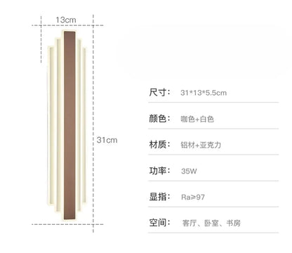 Wall Lamp Northern Europe Light Luxury High-end Long Living Room Background Wall Staircase Aisle Bedroom Bedside Wall Light