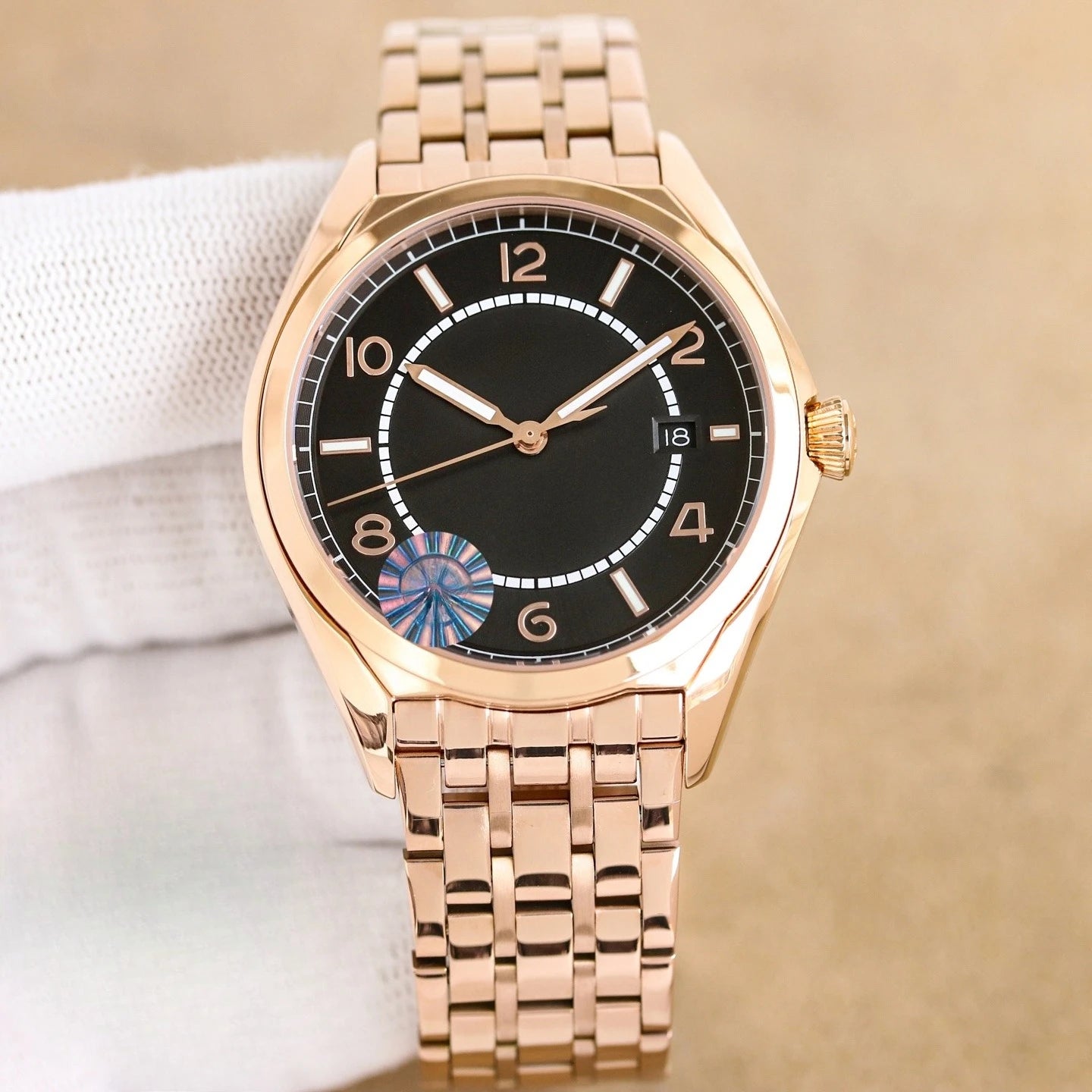 New Top Brand Reissue Watch with Versatile Case and Moon Phase Design for Men