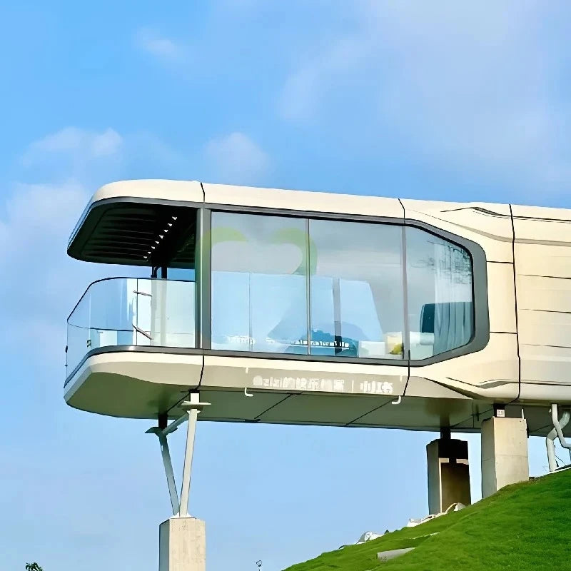 Customized Modern Modular Prefab Container House Factory Supplied Prefabricated Home Office Commercial Space Capsule House
