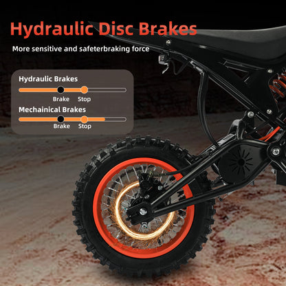 Tuttio MS2 Electric Bicycle 2000W motorcycle  14"/12" Fat Tire 48V 21AH Battery Ebike for Teens Adults