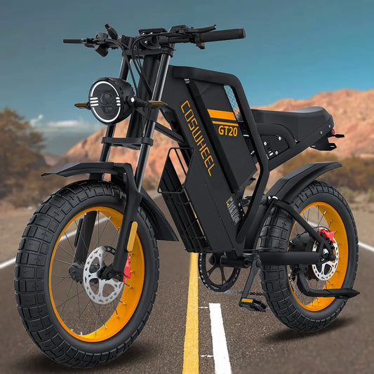 Electric Bike for Adults,1000W/2000W/3000W Motor,Removable Battery,93-145Miles Electric Motorcycle,20"x4.0 Fat Tire Ebike Adults