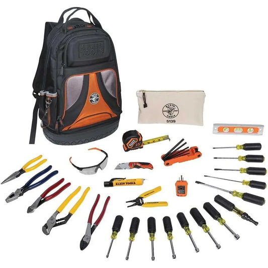 Hand Tools Kit with Screwdriver Set | 28-Piece Tool Kit with Pliers, Screwdrivers, Nut Drivers, Backpack, and Interc