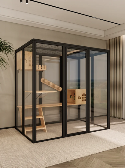 Panoramic glass  villa custom  cabinet  house  house large luxury oversized  cage pet store  house
