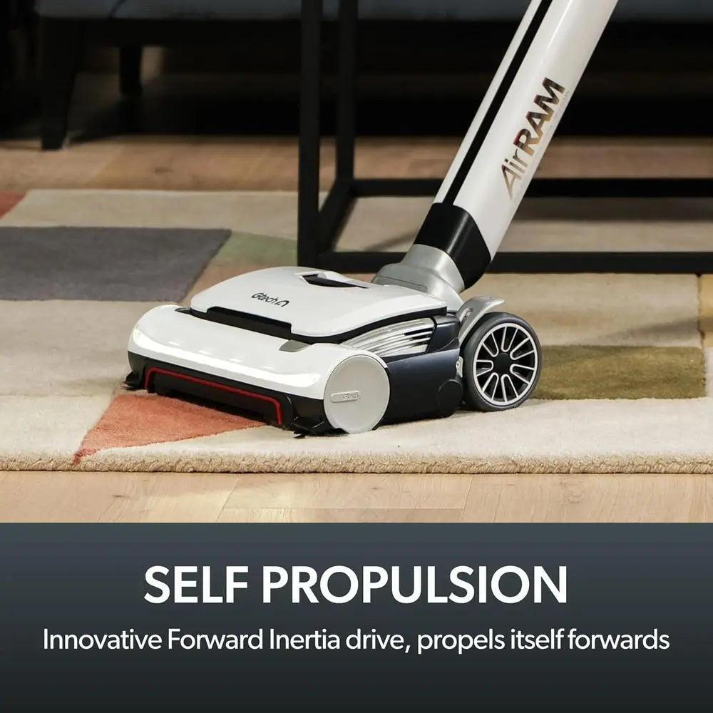 Cordless Vacuum Cleaner with Anti-Hair Wrap Bar - Dual Edge-Clean Brushes - Perfect for Carpet and Hardwood Floors - Re