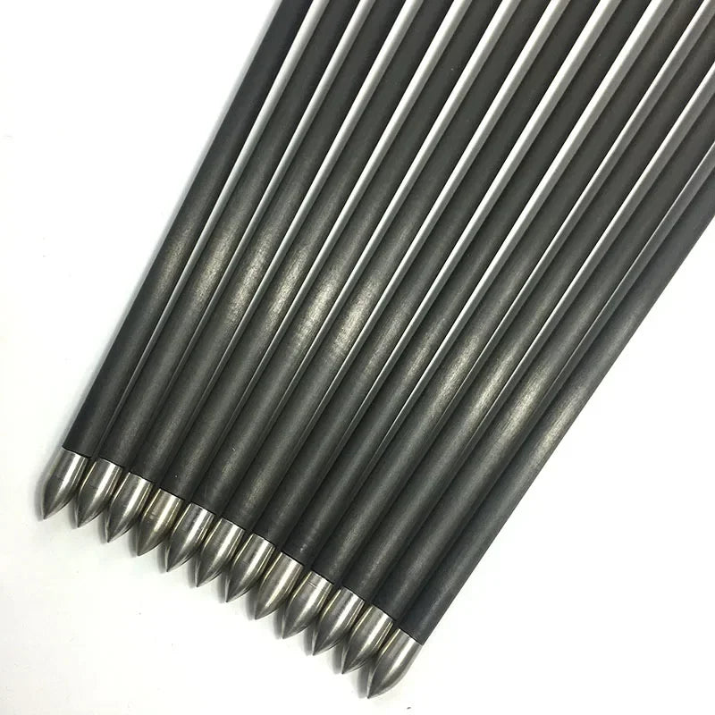 36pcs Archery Carbon Arrows Sp500-900 ID4.2mm 4inch Turkey Feather Pin Nock 80gr Tips for Recurve Bow Hunting Shooting